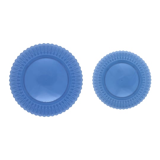 Jonathan Adler x Michaels Blue Plastic Plates Set